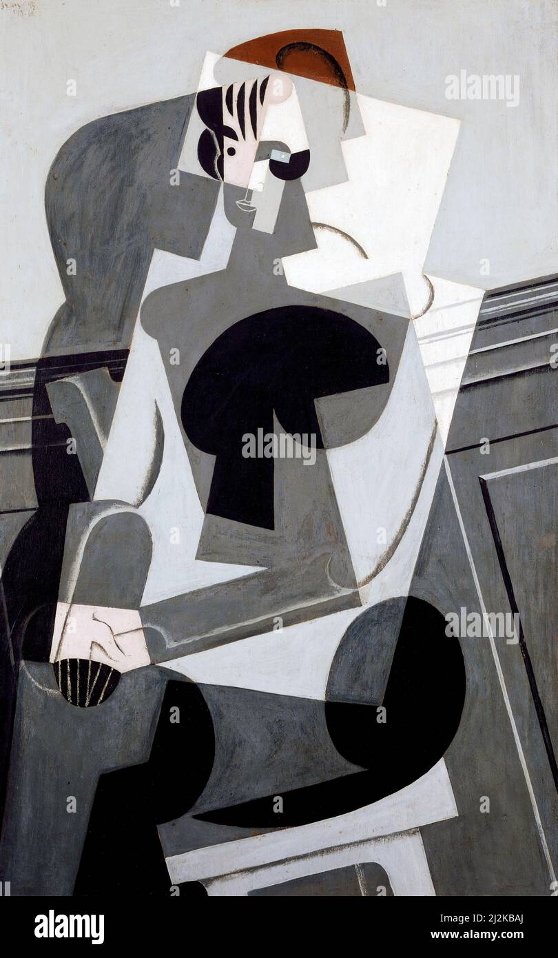 Kunst von Juan Gris - Porträt von Josette Gris (1916). Stockfoto