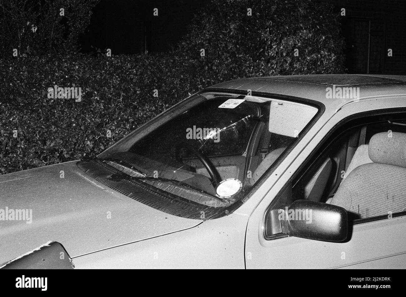 Szenen in Hungerford, Bekshire, nach einer Waffenbelagerung in der Stadt. Das Ereignis wurde als Hungerford-Massaker bekannt. 19.. August 1987. Stockfoto