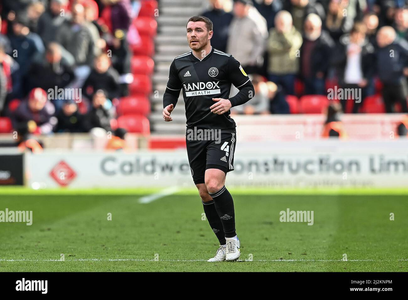 John Fleck #4 von Sheffield United während des Spiels in, am 4/2/2022. (Foto von Craig Thomas/News Images/Sipa USA) Quelle: SIPA USA/Alamy Live News Stockfoto