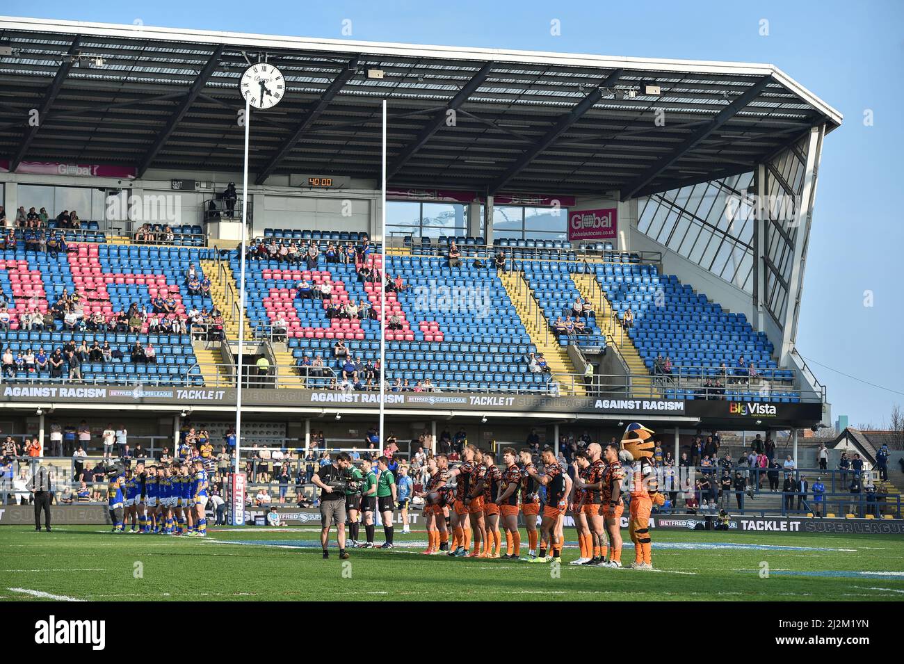 Leeds, England - 26.. März 2022 - Team-Besetzung. Rugby League Betfred Challenge Cup Leeds Rhinos vs Castleford Tigers im Headingley Stadium, Leeds, Großbritannien Dean Williams Stockfoto