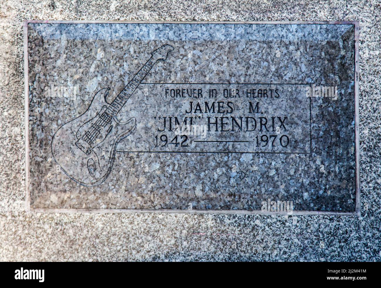Jimi Hendrix Grabstätte und Denkmal Renton Washington Stockfoto