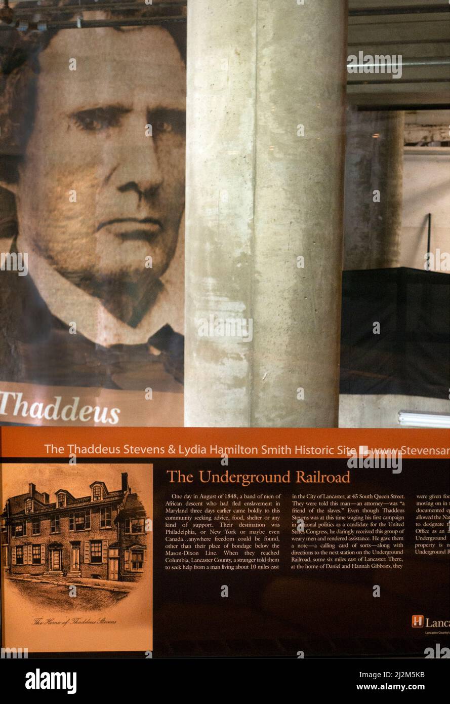 Thaddeus Stevens und Lydia Hamilton Smith Historische Stätte in Lancaster, PA Stockfoto