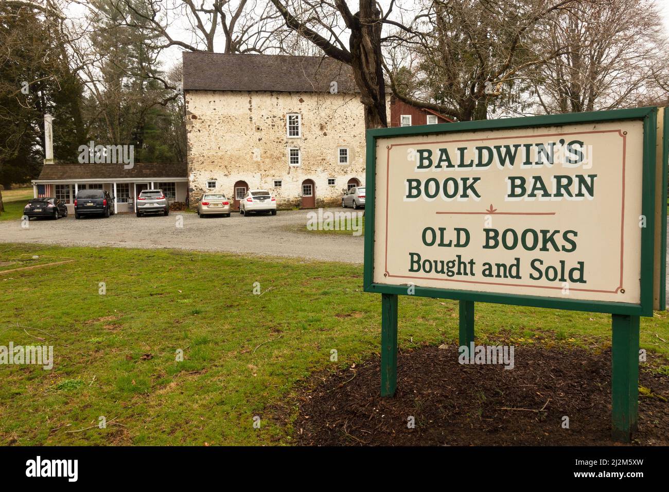 Baldwin's Book Barn alte Bücher wurden in West Chester PA gekauft und verkauft Stockfoto
