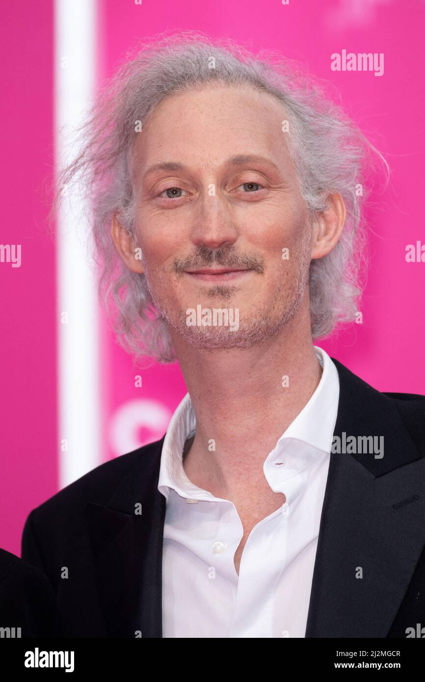 Samuel Arnold nimmt am 02. April 2022 beim Canneseries Festival 5. in Cannes, Frankreich, am rosa Teppich Teil. Foto von David Niviere/ABACAPRESS.COM Stockfoto