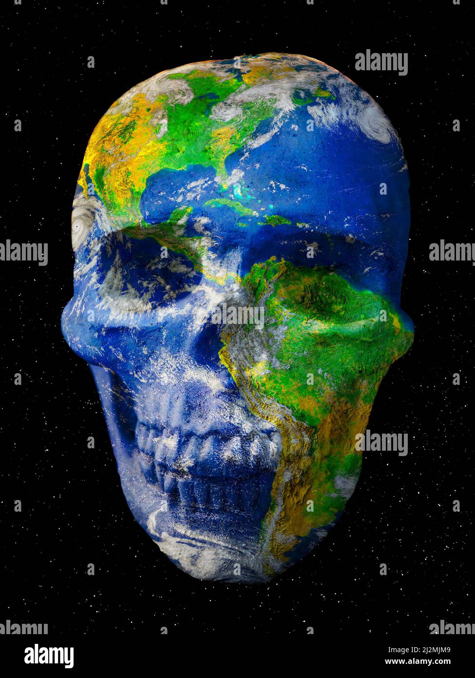 Toter Planet, konzeptuelle Illustration Stockfoto