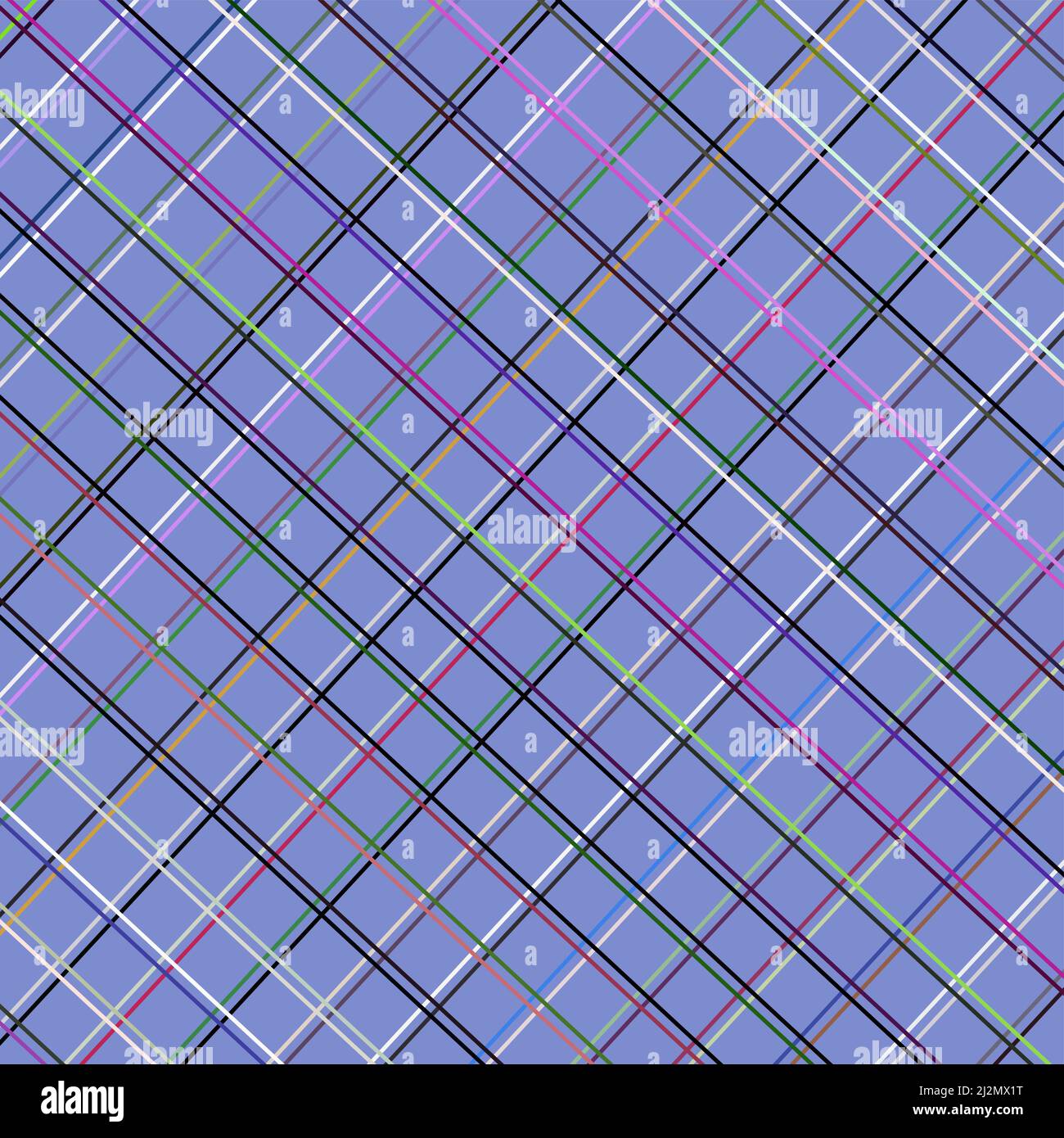 Mehrfarbiger Prüfplan auf blauem Hintergrund Stock Vektor