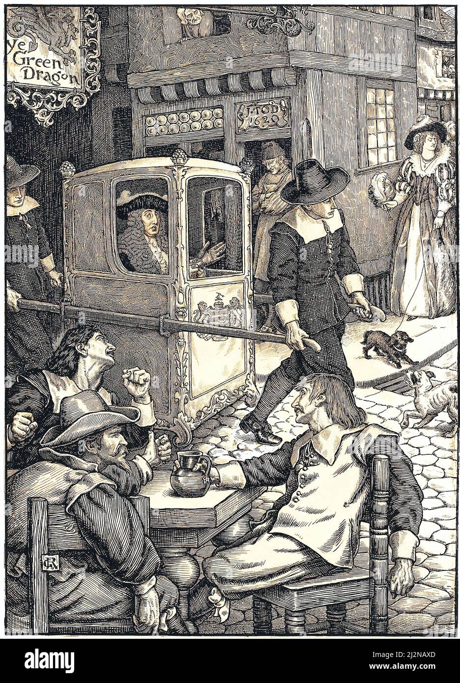 Louis Rhead Kunstwerk - Plakat zum Jugendstil - Envy (1900) Stockfoto