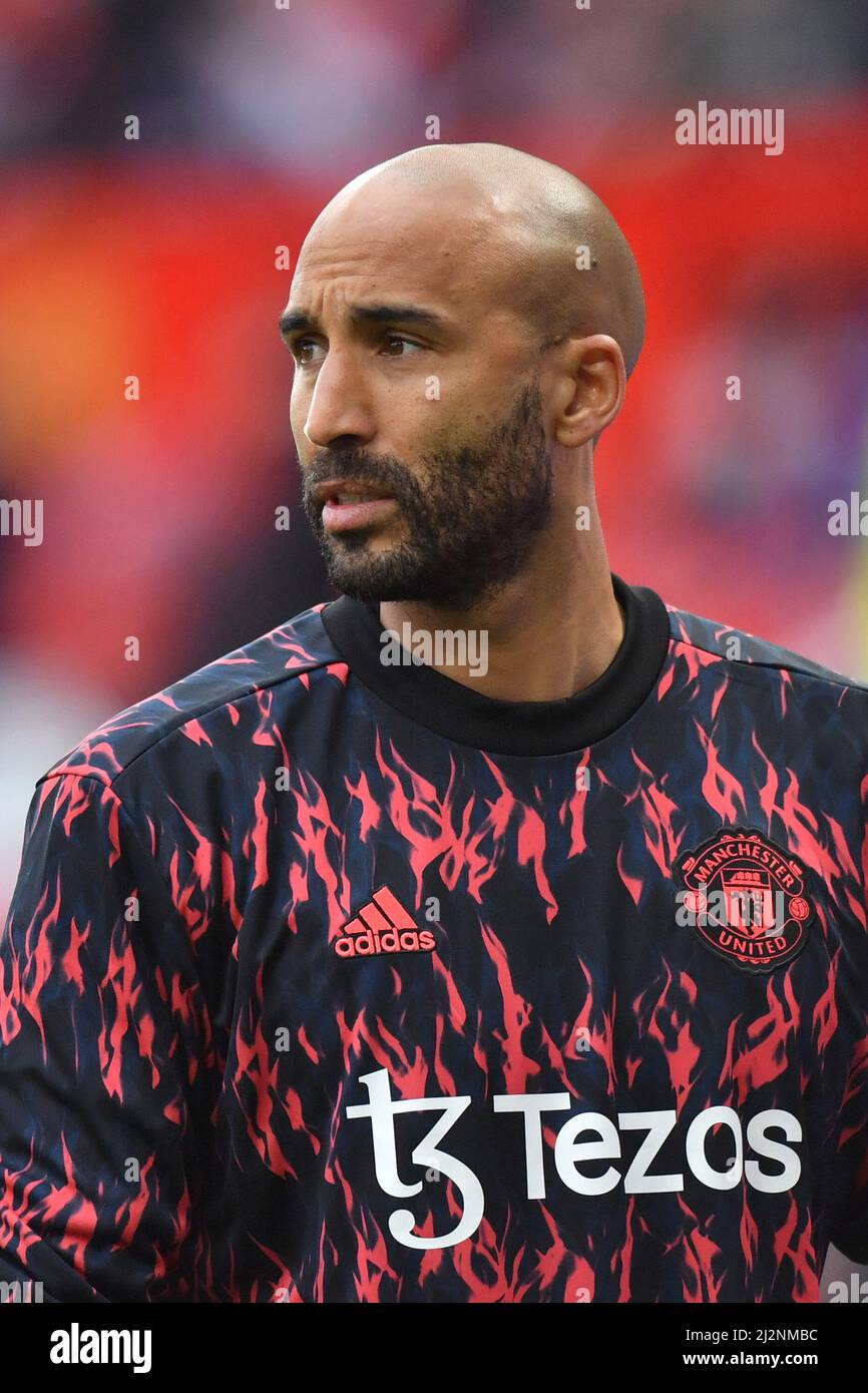 Manchester United-Torwart Lee Grant beim Premier League-Spiel in Old Trafford, Greater Manchester, Großbritannien. Bilddatum: Samstag, 2. April 2022. Bildnachweis sollte lauten: Anthony Devlin Stockfoto