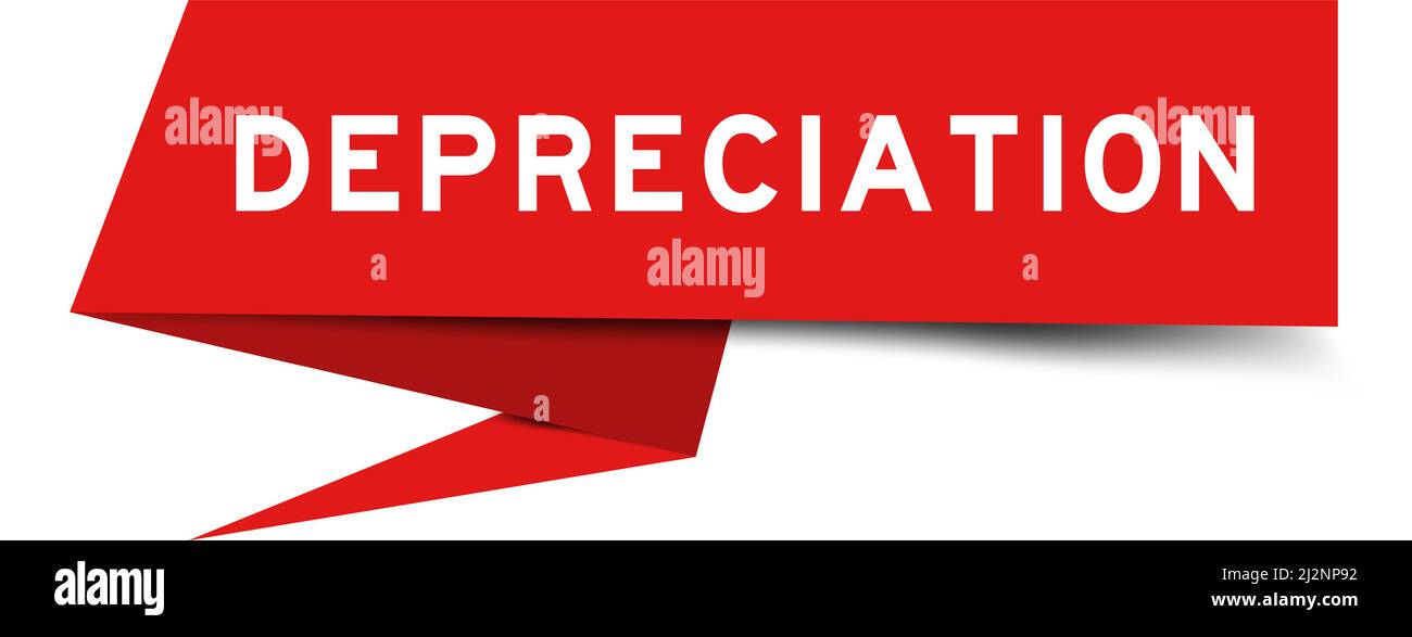 Rotes Sprachbanner mit Wortabschreibung auf weißem Hintergrund Stock Vektor
