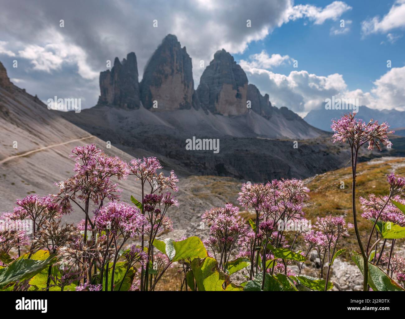 Drei Türme von Lavaredo, Naturpark drei zinnen, Dolomiten, italienische alpen Stockfoto