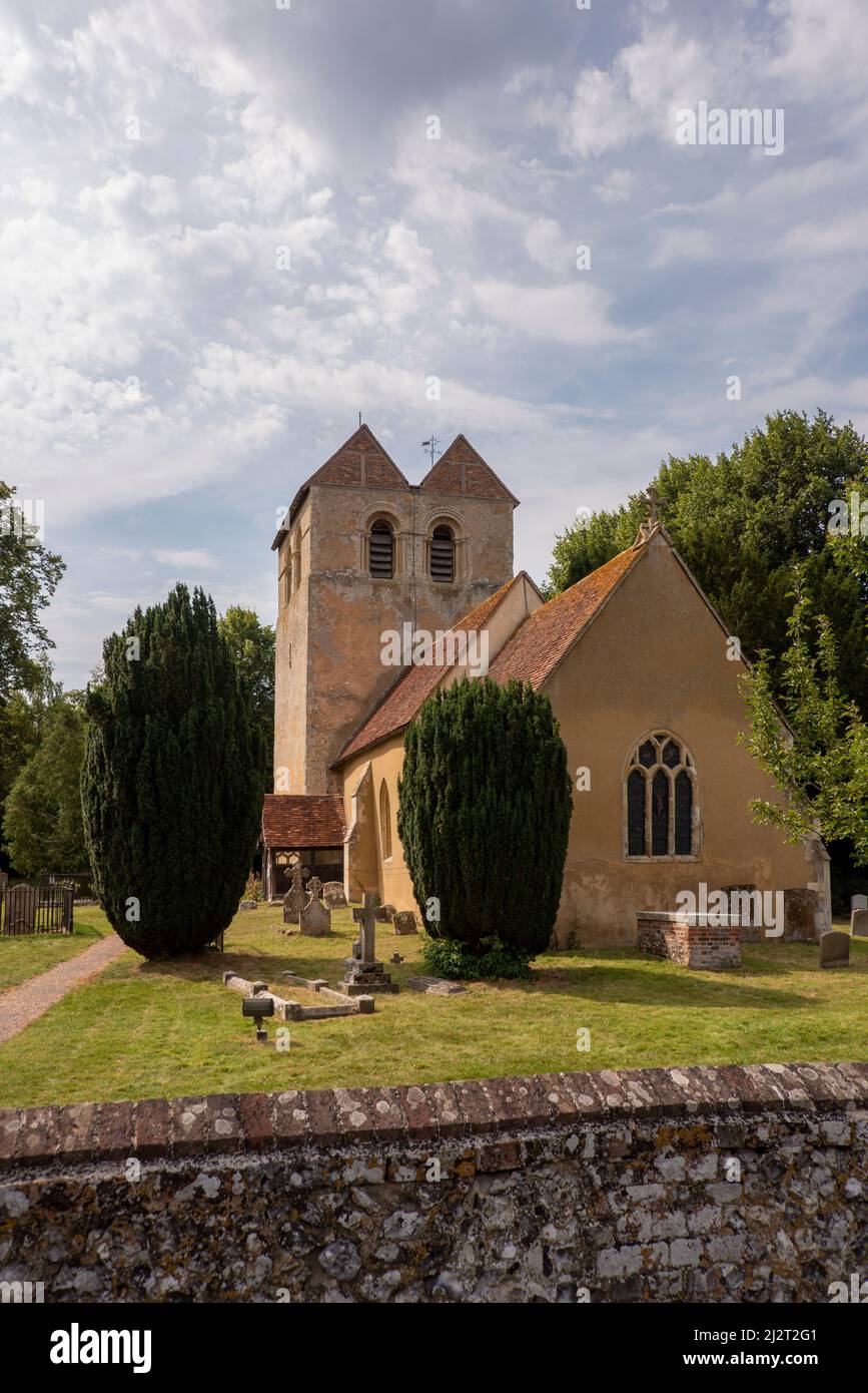 Die Kirche St. Bartholomew, Fingest, Buckinghamshire, Großbritannien Stockfoto