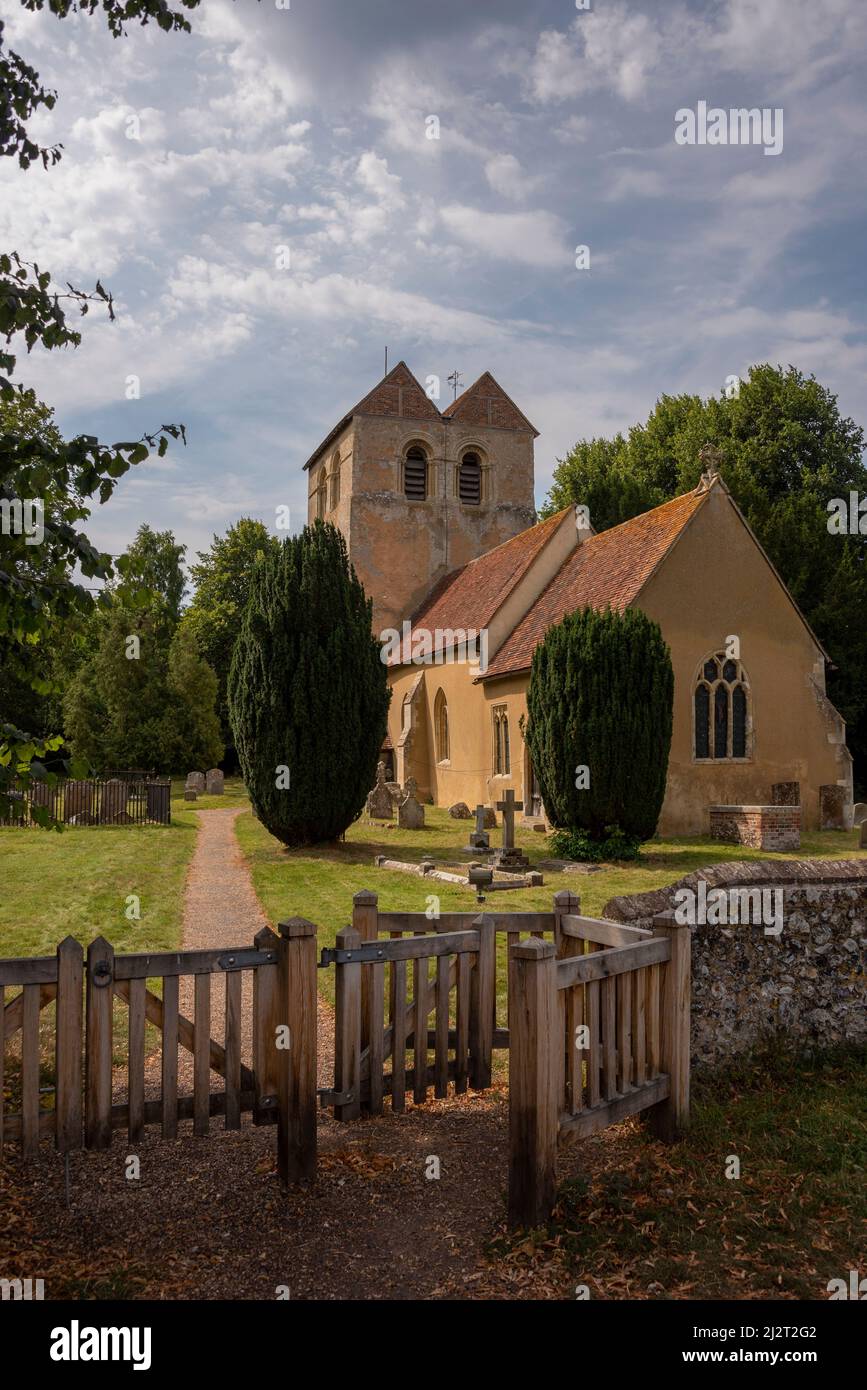 Die Kirche St. Bartholomew, Fingest, Buckinghamshire, Großbritannien Stockfoto