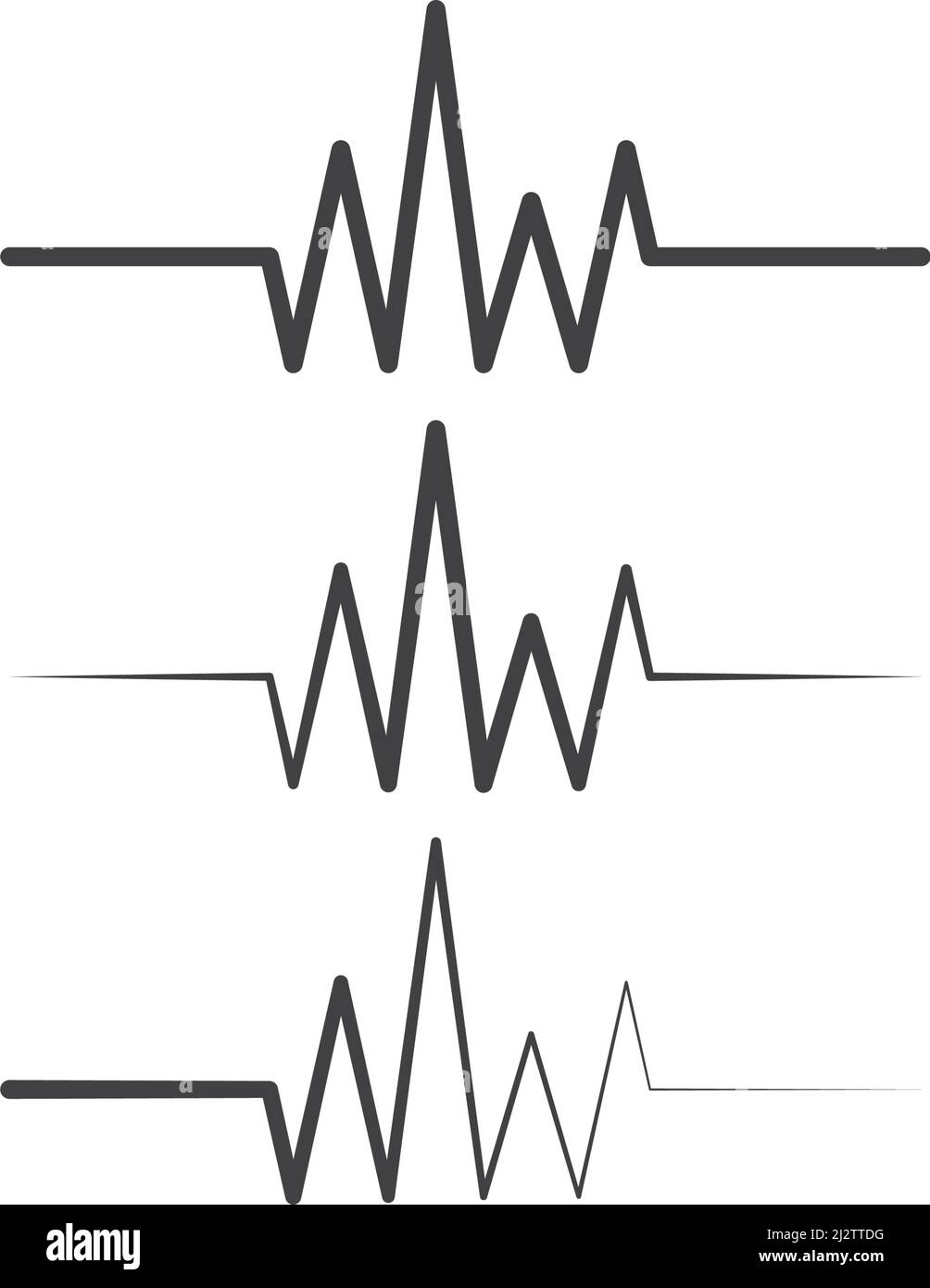 Pulse Line Abbildung: Vector Template Stock Vektor