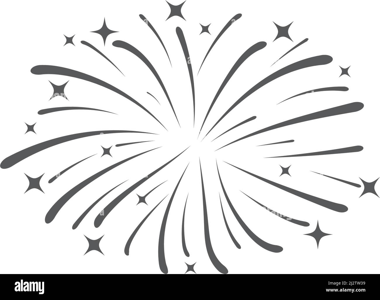 Feuerwerk Illustration Vorlage Vektor Design Stock Vektor