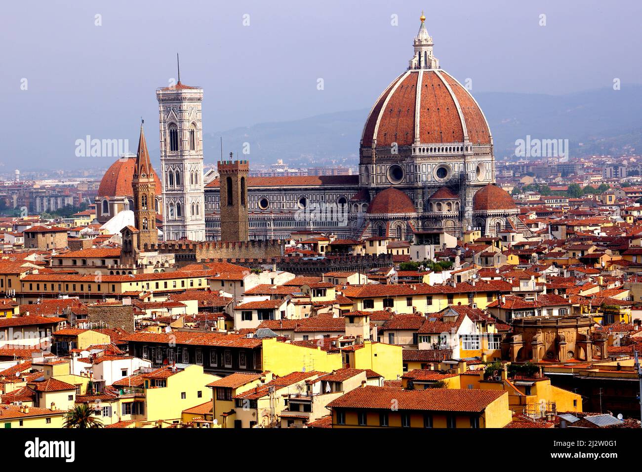 Der Dom und seine Umgebung in Florenz Stockfoto