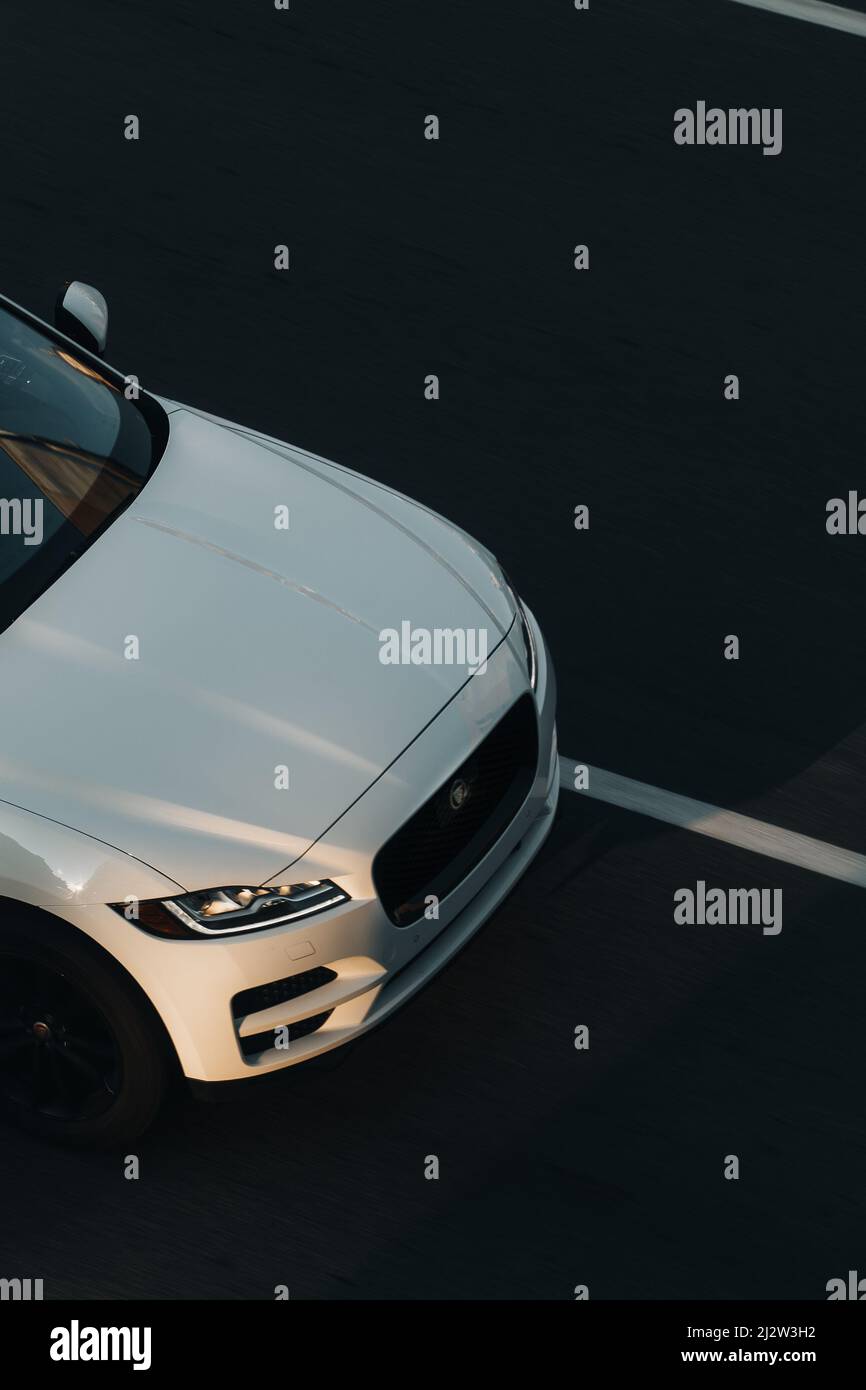 Jaguar SUV-Fahren Stockfoto