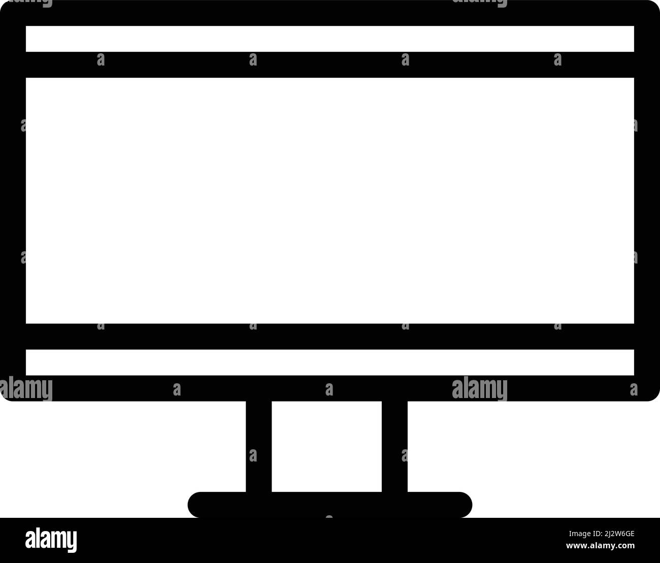 LCD-Vektorsymbol-Design-Illustration Stock Vektor