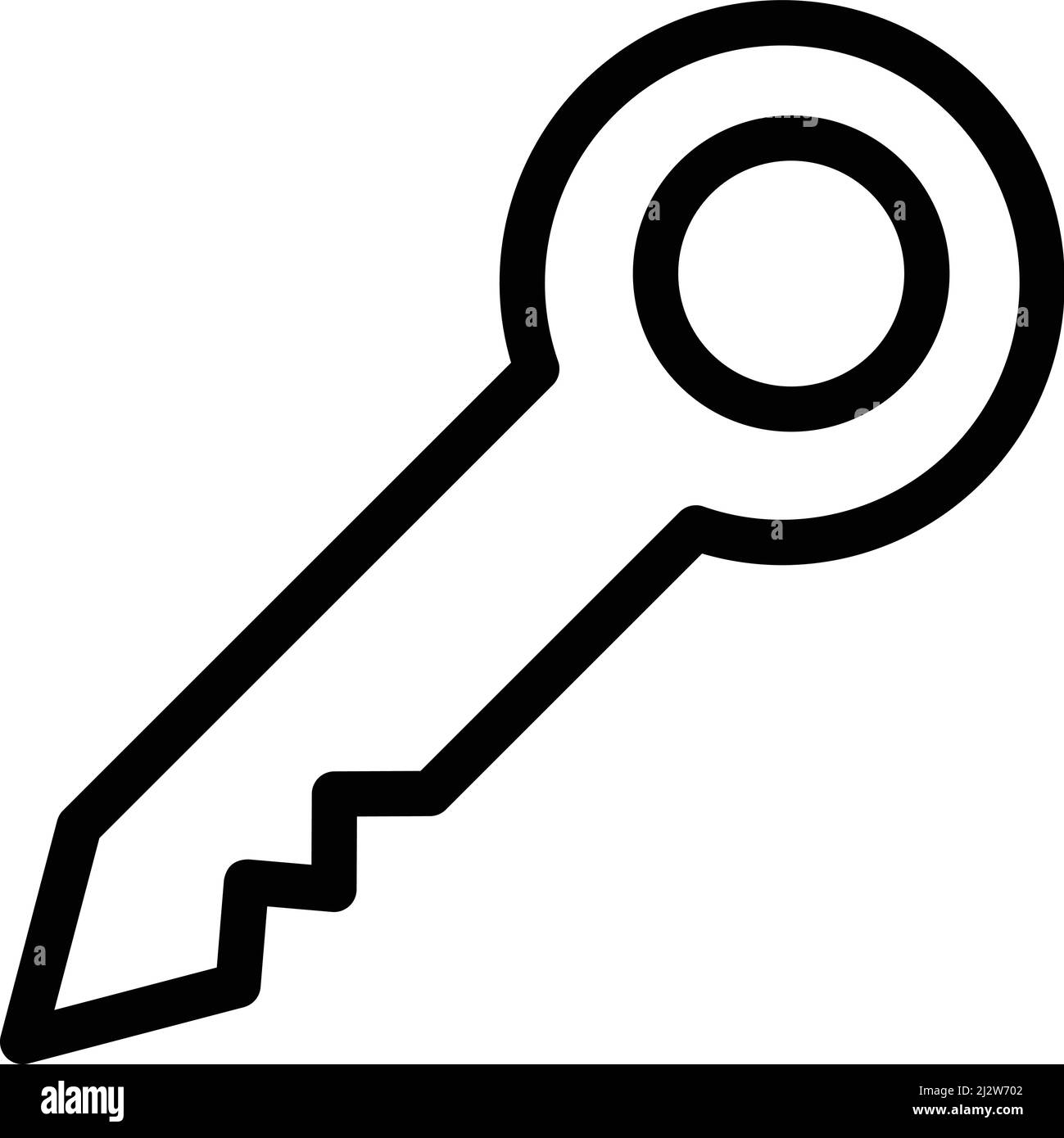 Key Vector Icon Design Illustration Stock Vektor