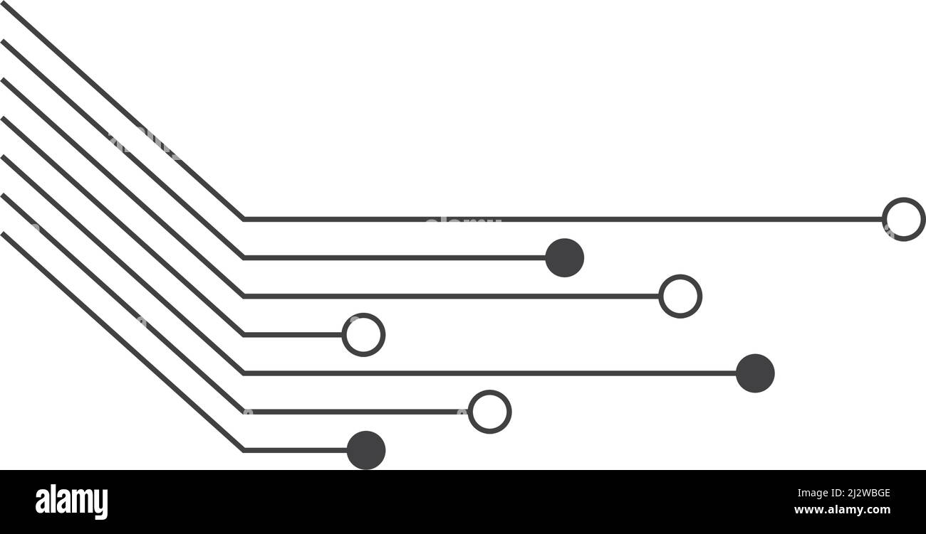 Vektorvorlage für Illustration der Schaltungstechnik Stock Vektor
