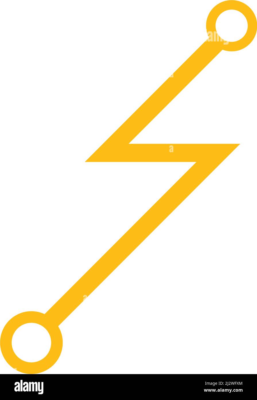 Vektorvorlage für das Logo der Schaltungstechnik Stock Vektor