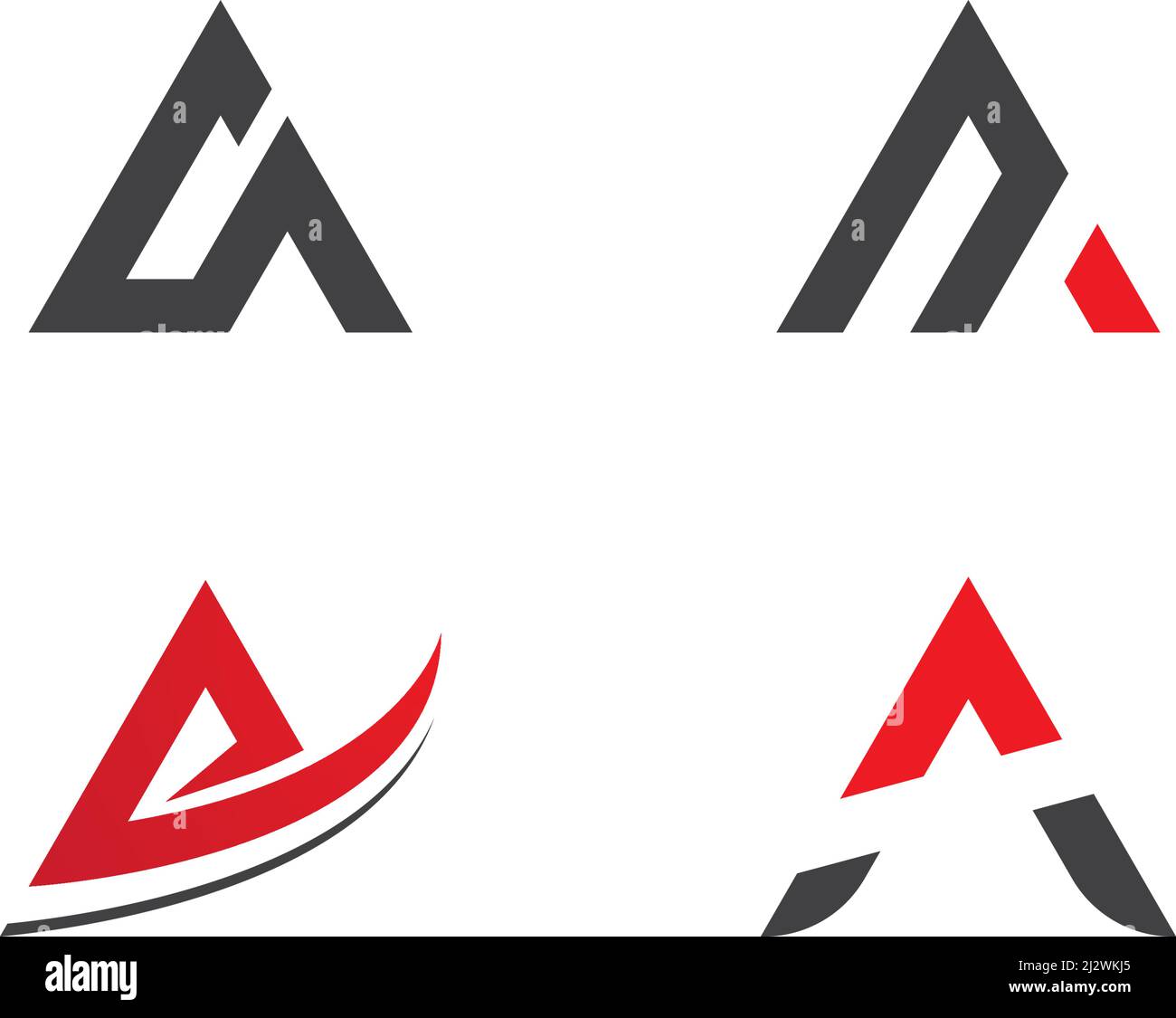 Einen Brief Logo Business Template Vector Stock Vektor