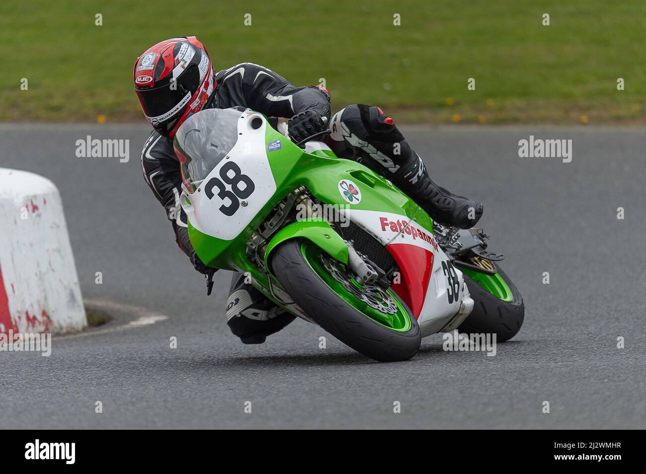 Motorradrennen im Mallory Park Stockfoto