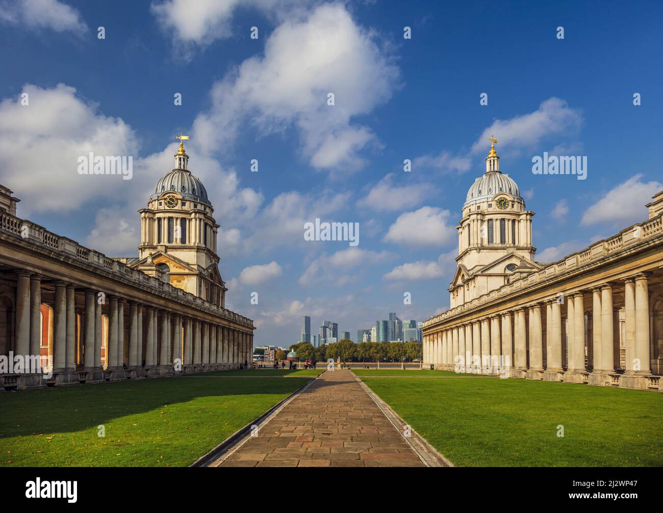 Das Old Royal Naval College Greenwich, London. Stockfoto