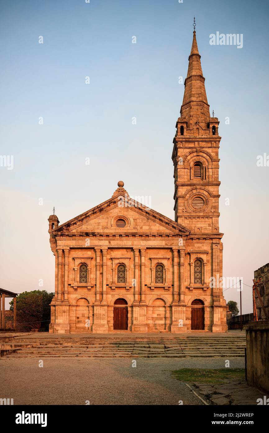 Kirche in Rova Antananarivo (ehemaliger Königspalast), Madagaskar, Afrika Stockfoto