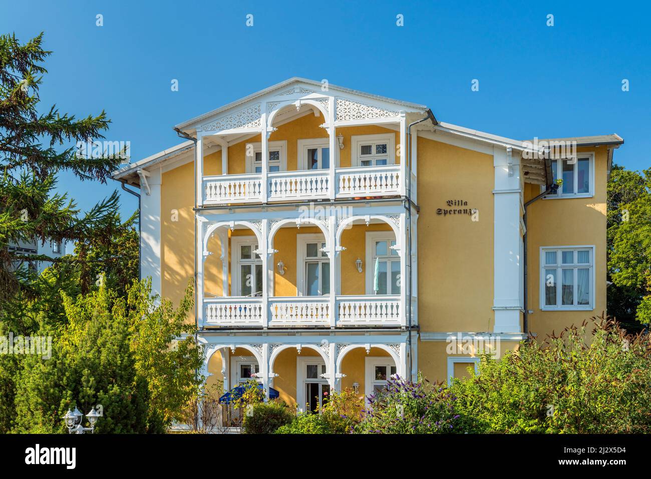 Villa Sperenza im Ostseebad Göhren, Insel Rügen, Mecklenburg-Vorpommern, Deutschland Stockfoto
