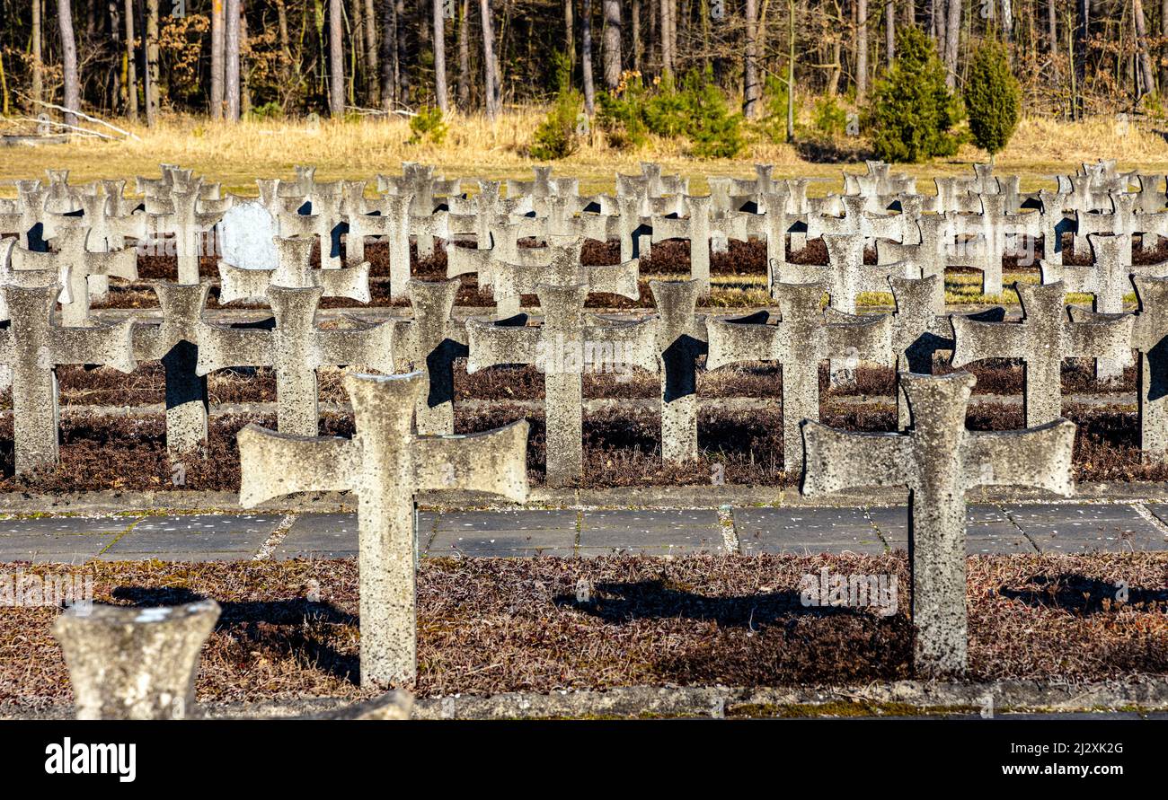 Palmiry, Polen 20. März 2022 Historischer Friedhof der Opfer des