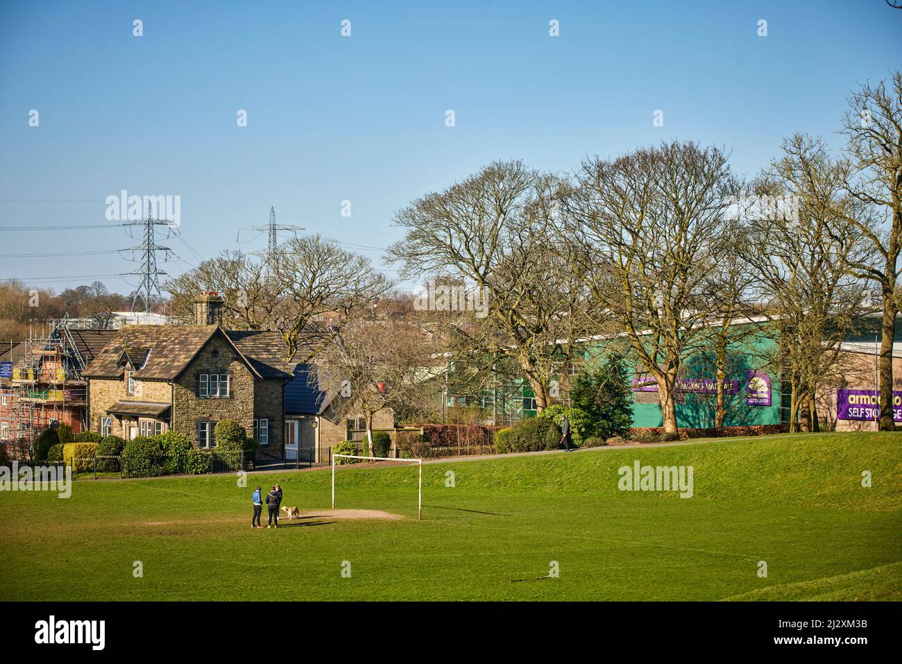 Macclesfield, Ceshire. Victoria Park Bandstand Stockfoto