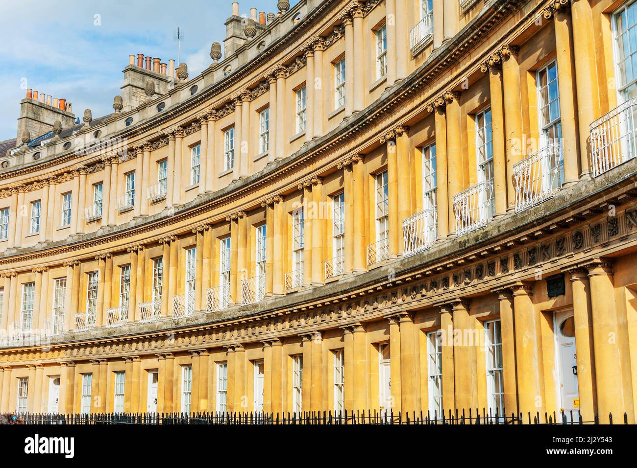 Die Royal Crescent, Bath, Somerset, England, Vereinigtes Königreich Stockfoto