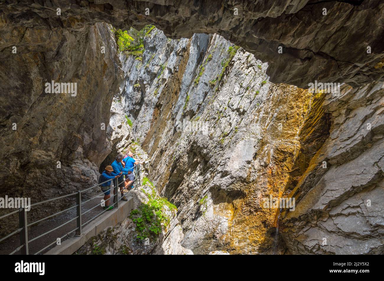 Rosenlaui-Schlucht, UNESCO-Weltkulturerbe, Berner Oberland, Kanton Bern, Schweiz Stockfoto