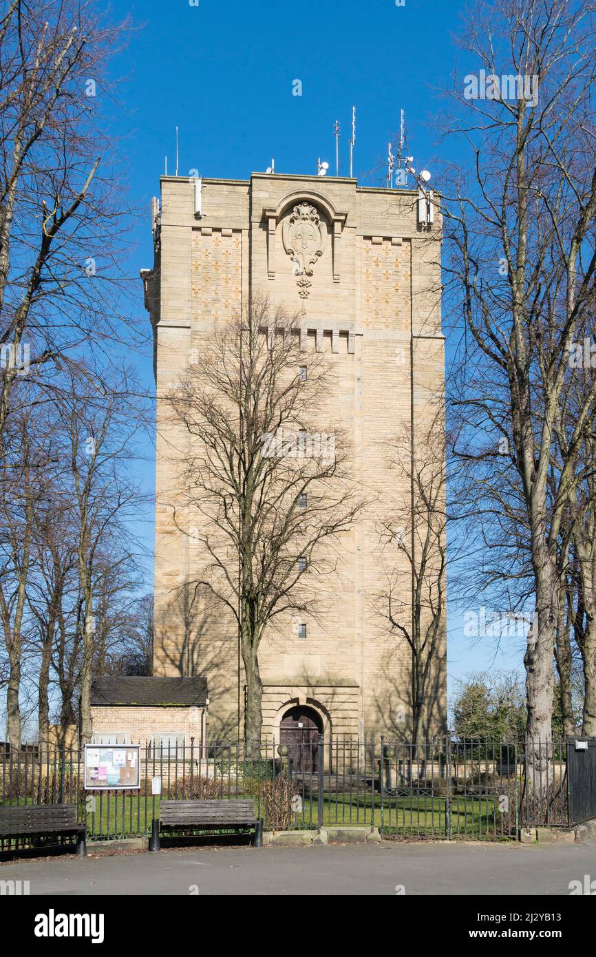 Dekorative Westgate Wasserwerke Turm Lincoln City 2022 Stockfoto