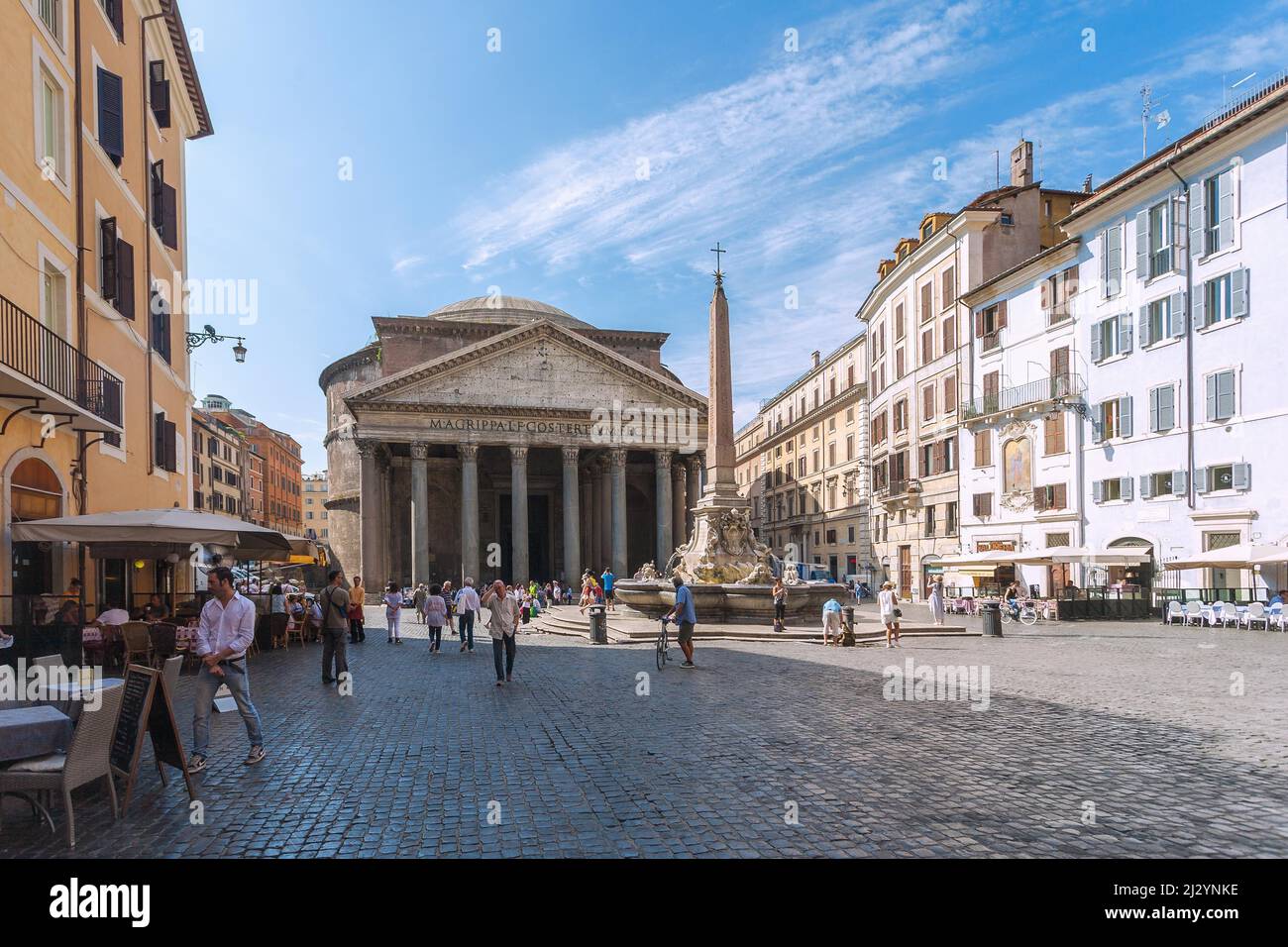 Rom, Piazza della Rotonda, Pantheon Stockfoto
