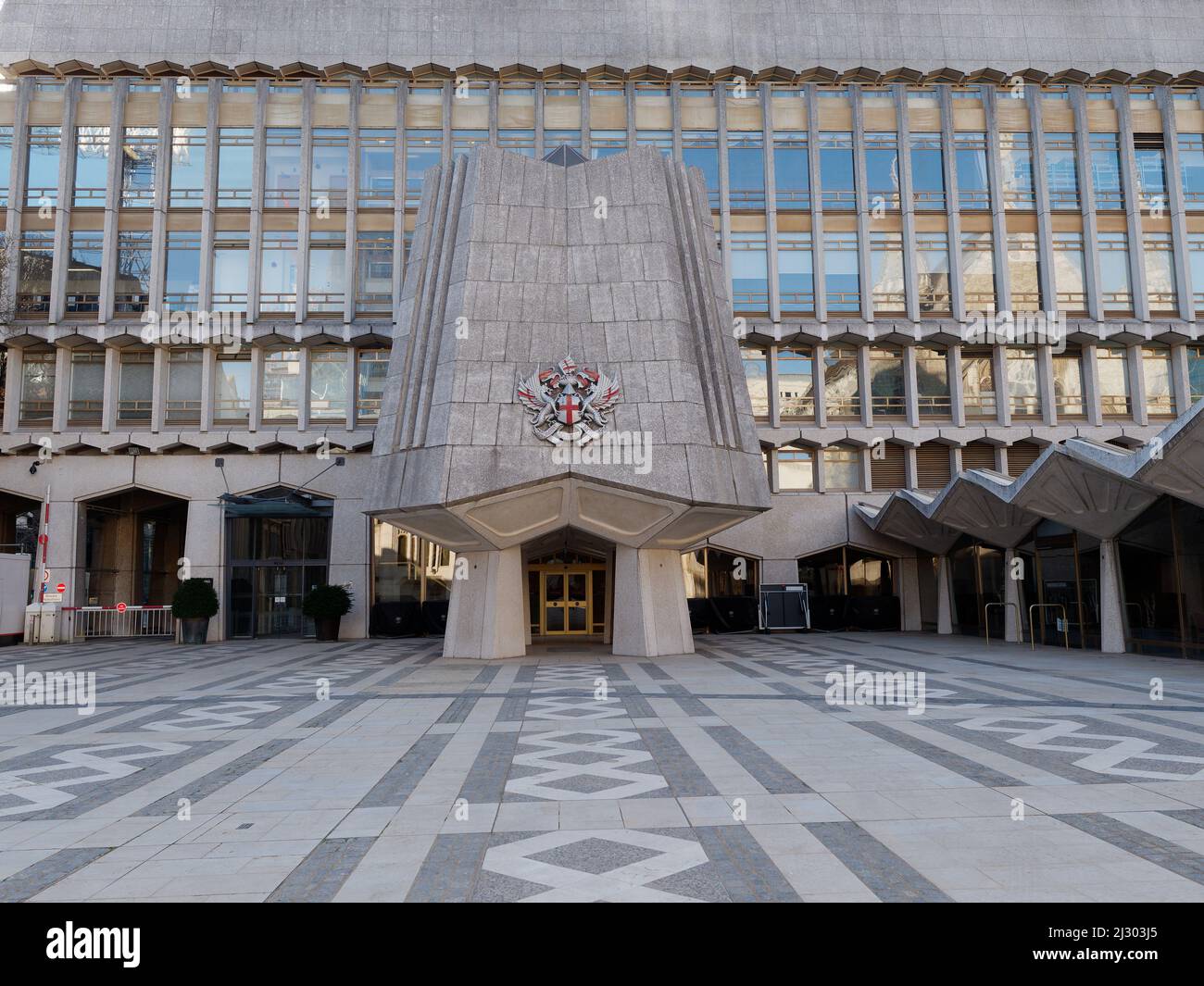 London, Greater London, England, März 19 2022: Teil des Guildhall-Gebäudes außen in der City of London Stockfoto