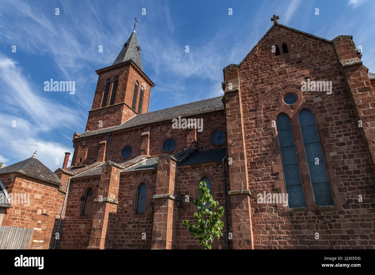 Eglise Saint Christophe Stockfoto