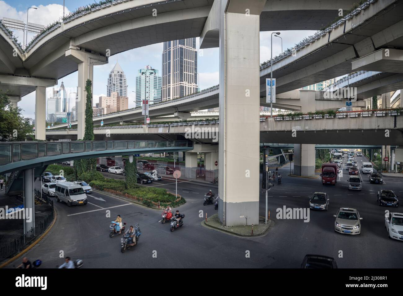 Berühmte Yan eine Kreuzung in Shanghai, People &#39;s Republik China, Asien Stockfoto