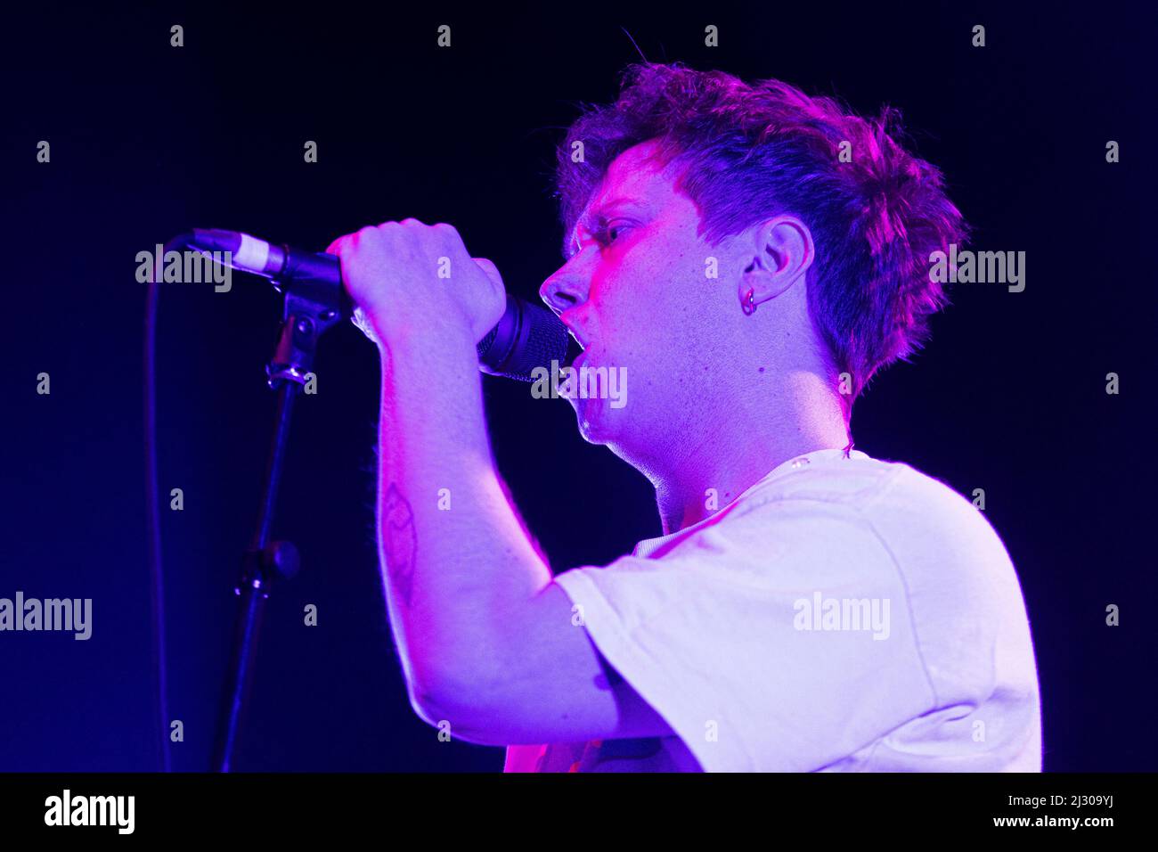 Mailand Italien 3 April 2022 Nothing But Thieves Frontmann Conor Mason - live bei Fabrique © Andrea Ripamonti / Alamy Stockfoto