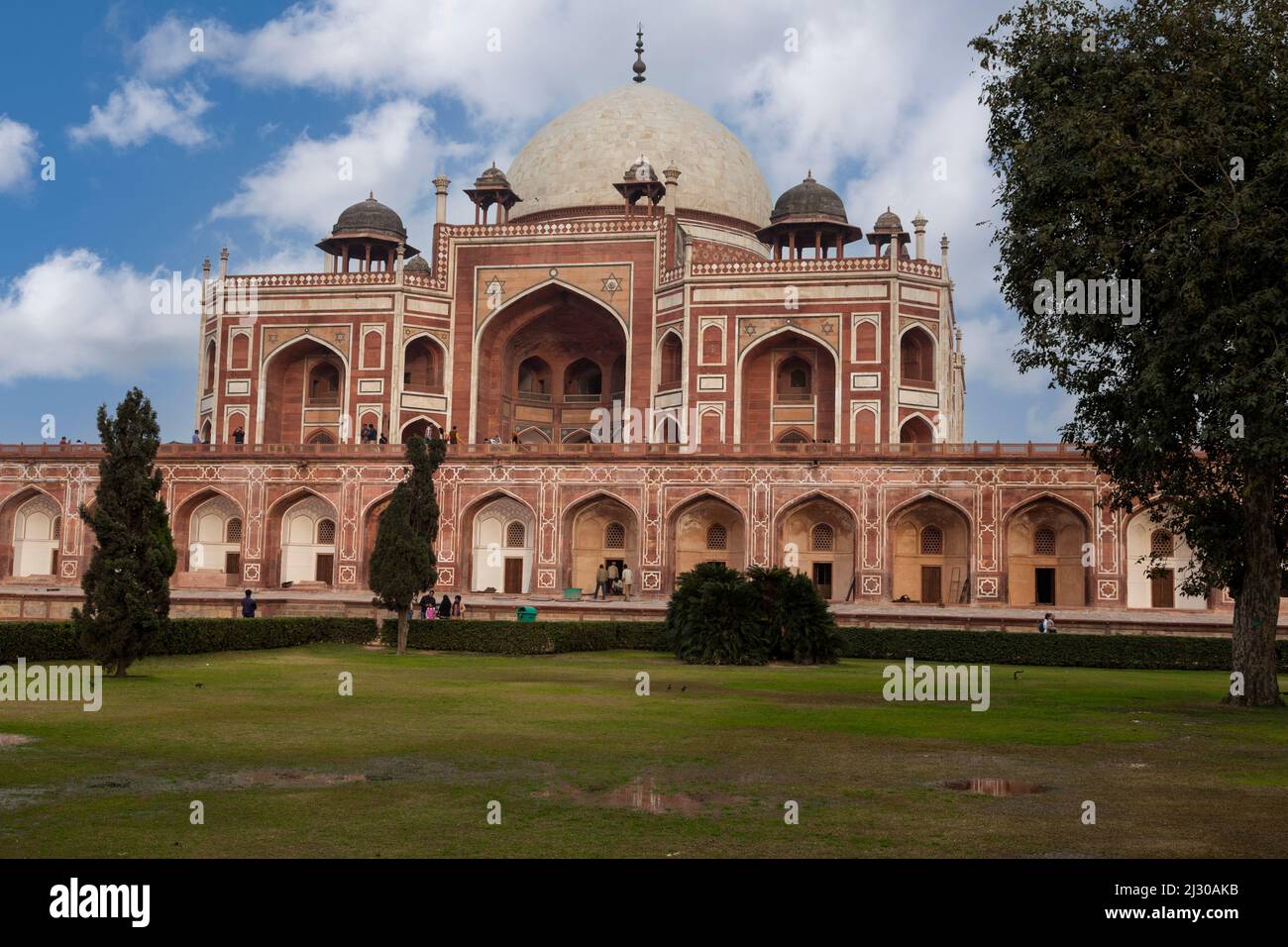 Neu-Delhi, Indien. Humayun's Tomb, das erste Mughal-Mausoleum in Delhi. Stockfoto