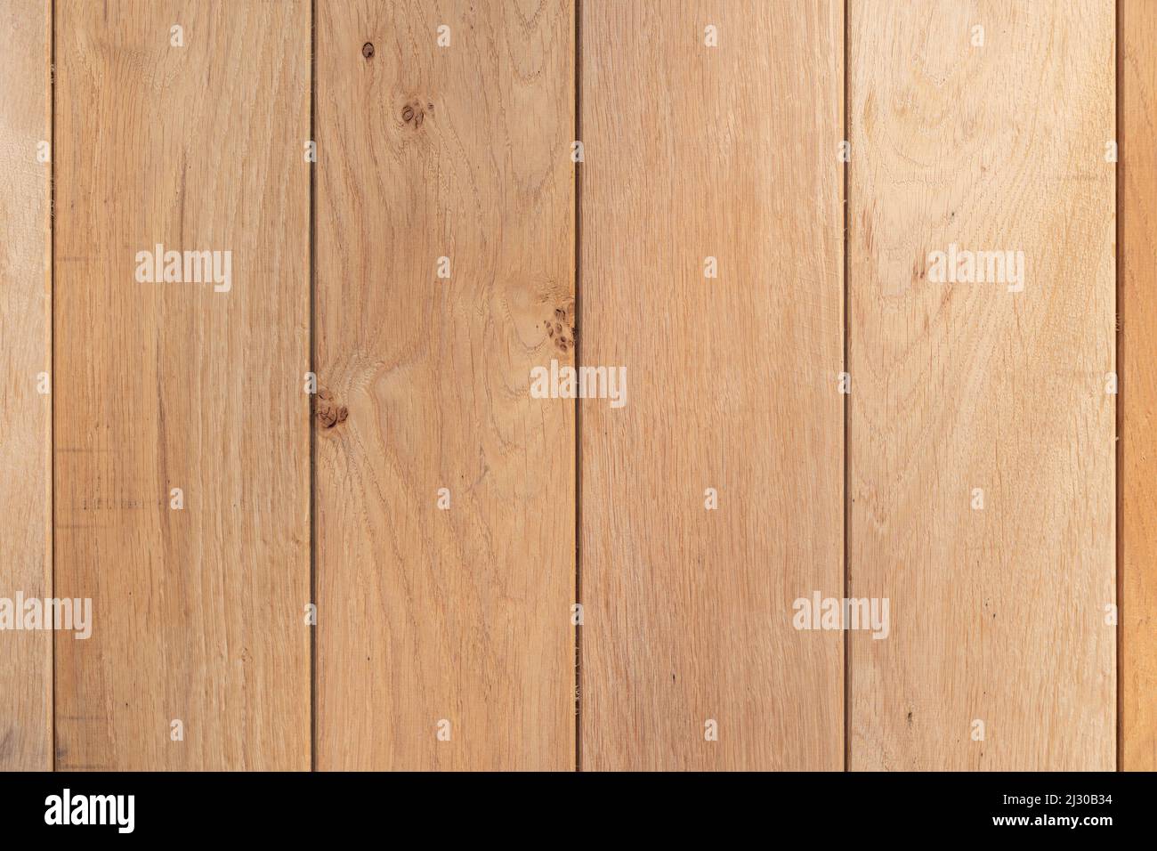 Eine Aufnahme eines hellen Holzhintergrunds Stockfoto