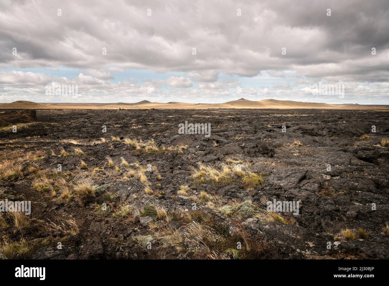 Lavagestein, Pali Aike Volcanic Field National Park, Patagonia, Provinz Santa Cruz, Chile, Südamerika Stockfoto