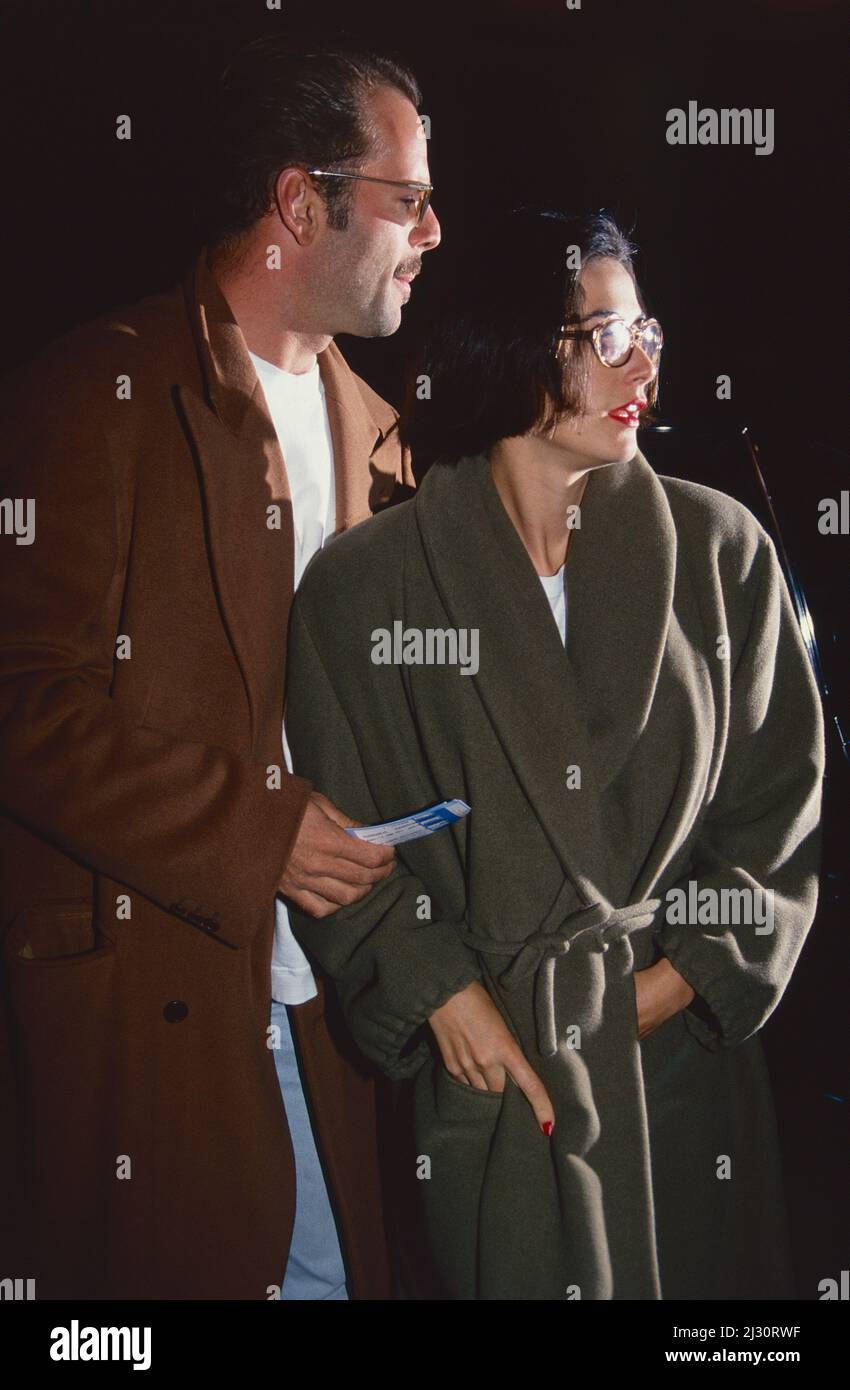 Bruce Willis und Demi Moore im Mai 1992 in New York City. Foto: Henry McGee/MediaPunch Stockfoto