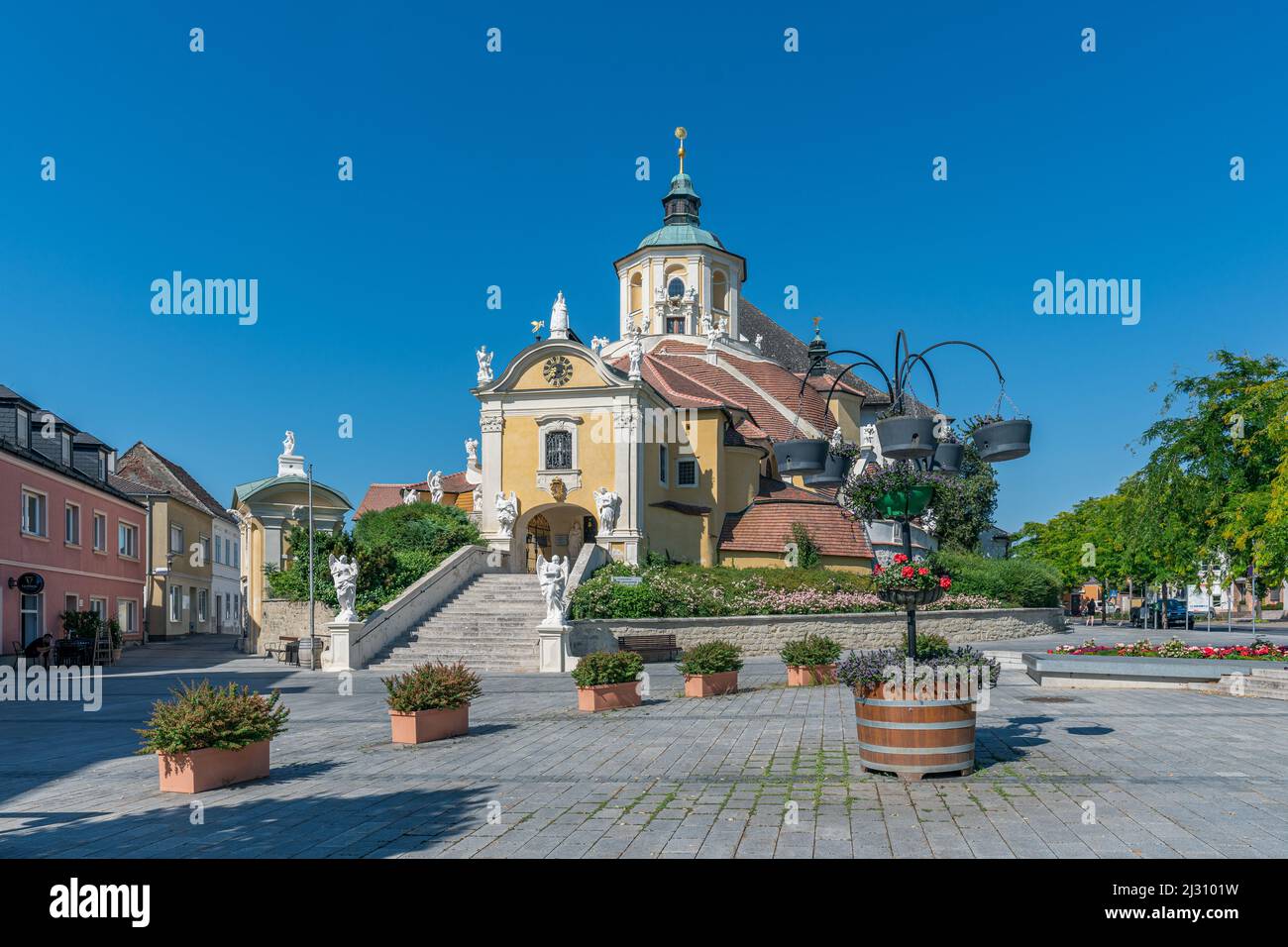 Die Bergkirche oder Haydn-Kirche in Eisenstadt, Burgenland, Österreich Stockfoto