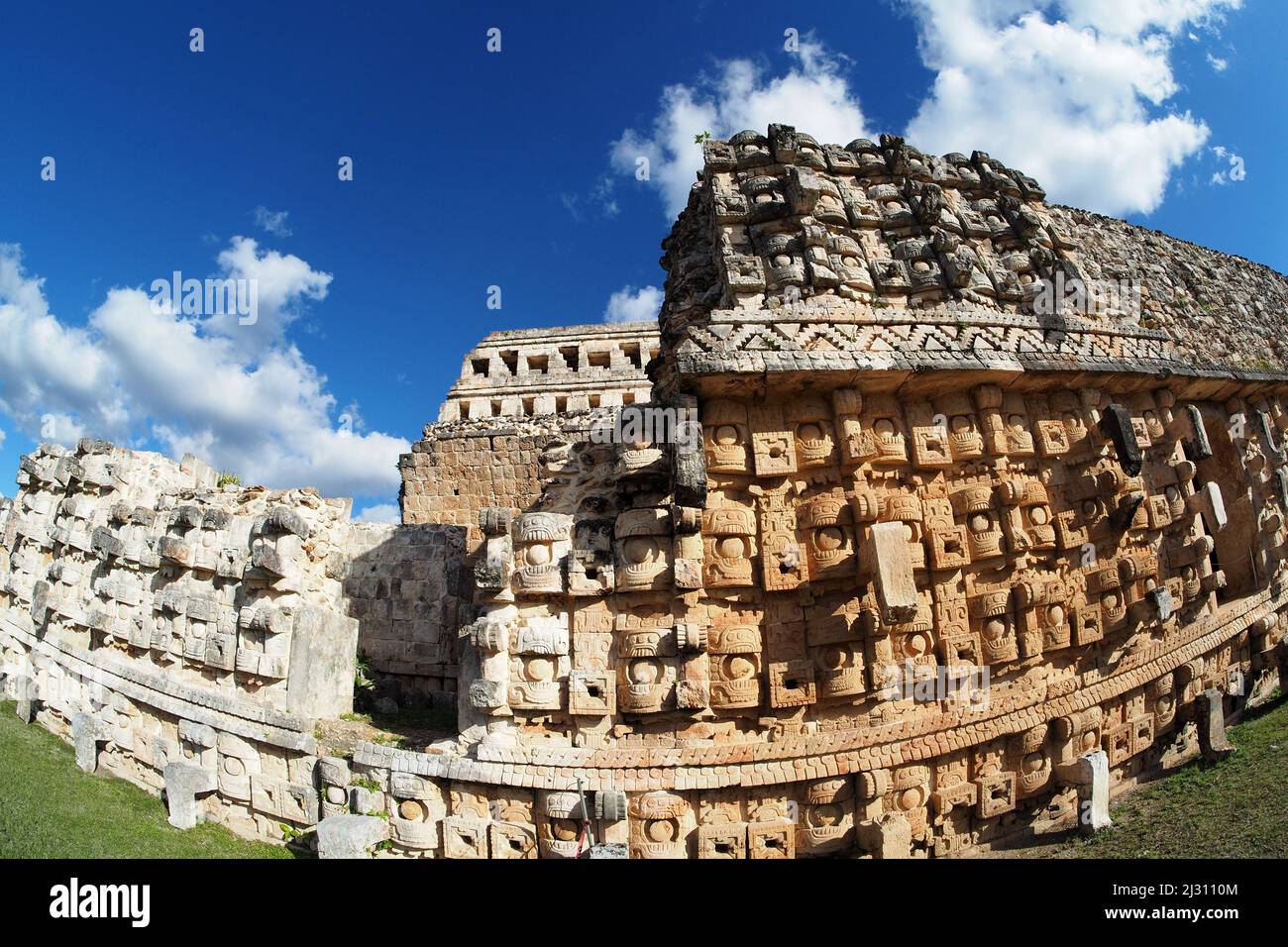 Maya-Ausgrabung Kabah in Ruta Puuc, Yucatan, Mexiko Stockfoto