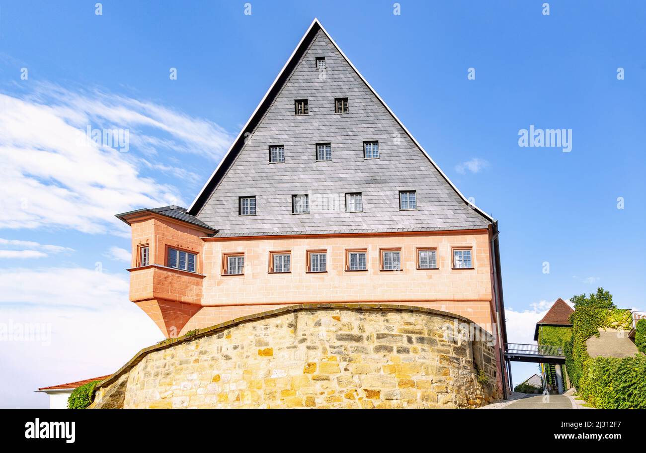 Lichtenfels; Stadtpalast und Roter Turm Stockfoto