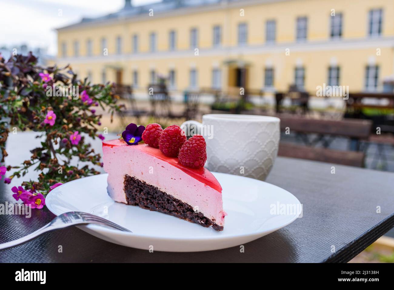 Altes russisches Posthaus, heute Café und Museum, Eckerö, Ahland, Finnland Stockfoto