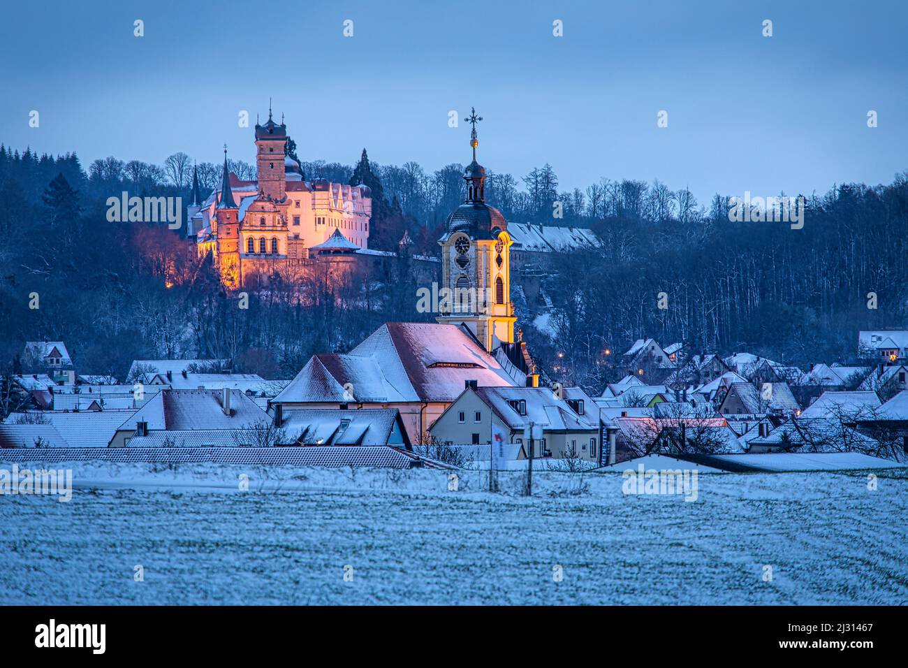 Scheinfeld Blick auf Schloss Schwarzenberg, Scheinfeld, Neustadt an der Aisch ...