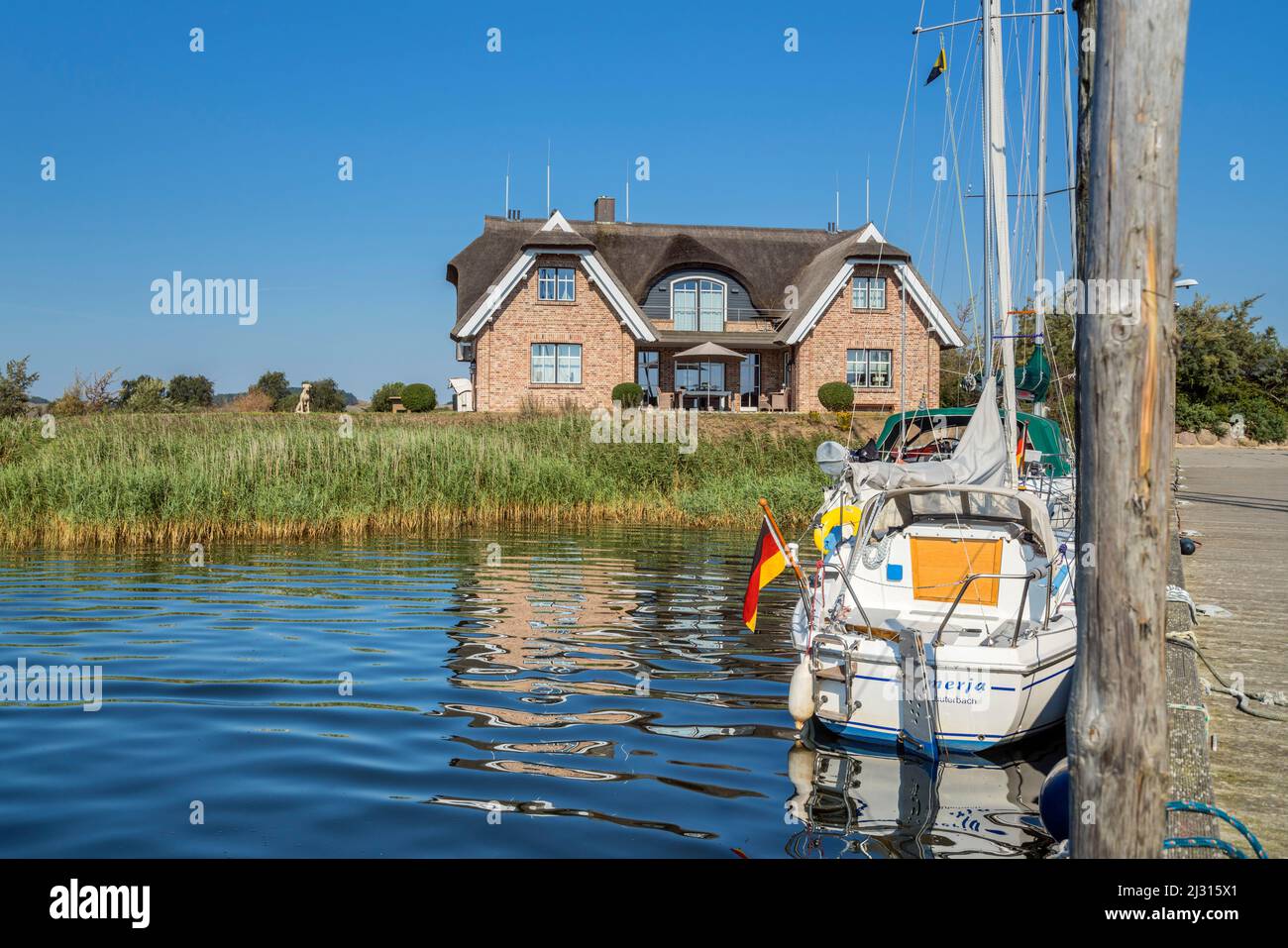 Hafen Gross Zicker, Insel Rügen, Mecklenburg-Vorpommern, Deutschland Stockfoto