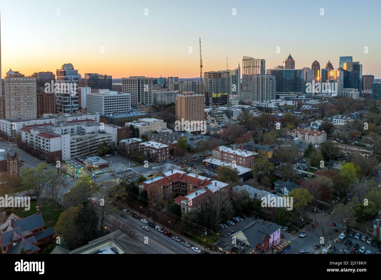 Skyline von Atlanta. Stockfoto